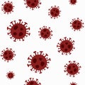 Seamless pattern of 2019-nCoV COVID-19 virus