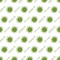 Seamless pattern of 2019-nCoV COVID-19 virus