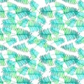 Seamless pattern with neon green leaves on white background. Tropical laves. Exotic summer pattern. Print, packaging, wallpaper, f