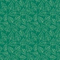 Seamless pattern with nettle leaves.