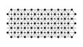 A seamless pattern of a network with nodes and lines. vector design Generative AI Royalty Free Stock Photo