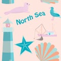 Pattern background - North Sea