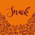 Seamless background with nuts and dried fruits. Vector illustration. Royalty Free Stock Photo