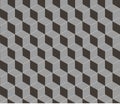 Seamless pattern with oblique gray rhombuses, modern stylish image.