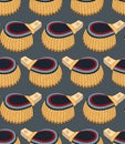 Seamless pattern with officer epaulettes Royalty Free Stock Photo