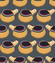 Seamless pattern with officer epaulettes