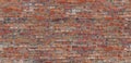 Seamless pattern old red brick wall texture Royalty Free Stock Photo