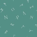 Seamless pattern with old Runic letters Royalty Free Stock Photo