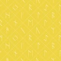 Seamless pattern with old Runic letters Royalty Free Stock Photo