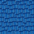 Seamless pattern of the old wooden blue roof.