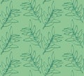 Seamless pattern olive branch Royalty Free Stock Photo