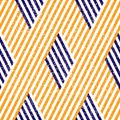 3208 seamless pattern with orange and blue lines, modern stylish image. Royalty Free Stock Photo