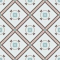 Seamless pattern in Oriental style. Geometrical ornament. Arabic design