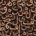 Seamless pattern ornament Arabic calligraphy of text Eid Mubarak concept for muslim community festival