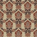 Seamless pattern with an ornament in the style of old Byzantium. Royalty Free Stock Photo