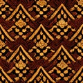 Seamless pattern of ornate asian-inspired designs Royalty Free Stock Photo