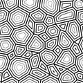 Seamless pattern, ornate turtle shell pattern. vector seamless pattern with hand drawn doodle turtle shell.Vector stock