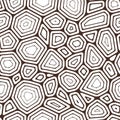 Seamless pattern, ornate turtle shell pattern. vector seamless pattern with hand drawn doodle turtle shell.Vector stock Royalty Free Stock Photo