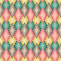 Diamond Outline Pattern in Muted Colors Royalty Free Stock Photo