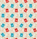 Seamless Pattern of Package Boxes and Cigarettes