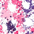 Seamless pattern with paint blobs Royalty Free Stock Photo