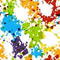Seamless pattern with paint blobs Royalty Free Stock Photo
