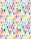Seamless pattern of paint splash watercolor drops Royalty Free Stock Photo
