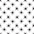 Seamless pattern with paint spots ink splashes Royalty Free Stock Photo