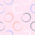 Seamless pattern with paint spots. Vector illustration Royalty Free Stock Photo