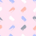 Seamless pattern with paint spots. Vector illustration Royalty Free Stock Photo