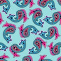 Seamless pattern Paisley.