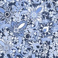 Seamless pattern with paisleyTraditional oriental filigree ornament. Royalty Free Stock Photo