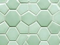 Seamless Pattern of Pale Green Octagonal Tiles Royalty Free Stock Photo