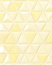 Seamless Pattern of Pale Yellow Glossy Triangles Royalty Free Stock Photo
