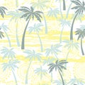 Seamless pattern with palm trees. Tropical background. Royalty Free Stock Photo