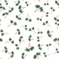 Seamless pattern with palms. Good for clothing, textiles, backgrounds and prints. Vector illustration