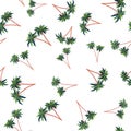 Seamless pattern with palms. Good for clothing, textiles, backgrounds and prints. Vector