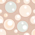 Seamless pattern of pastel colored circles and dots Royalty Free Stock Photo