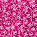 Seamless pattern Pattern of a lot of red roses. Royalty Free Stock Photo