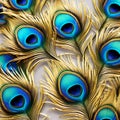seamless pattern of peacock feathers gold water drops surrealistic illustration
wallpaper Royalty Free Stock Photo