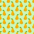 Seamless pattern pears Royalty Free Stock Photo