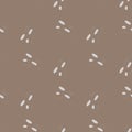 Seamless pattern pebbles. Beautiful texture gravel for fabric design. Repeated template stone in doodle style for fabric Royalty Free Stock Photo