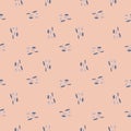 Seamless pattern pebbles. Beautiful texture gravel for fabric design. Repeated template stone in doodle style for fabric Royalty Free Stock Photo