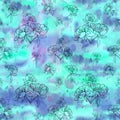 Seamless pattern. Peonies - flowers and leaves. Watercolor background image - decorative composition..Use printed materials,