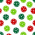 Seamless Pattern of pickleball balls