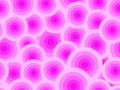 Seamless pattern with pink circles