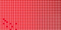Seamless Pattern of Pink Circles on Red Background Royalty Free Stock Photo