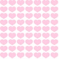 Seamless pattern from pink hearts on a white background Decorative ornament of hearts for design of templates greeting cards Royalty Free Stock Photo