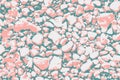 Seamless pattern, pink natural stones on a dark background, vector illustration