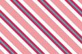 Seamless pattern. Pink-red Stripes on white background. Striped diagonal pattern For printing on fabric, paper, wrapping Royalty Free Stock Photo